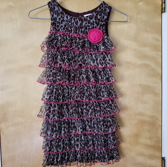 emily west Other - Emily West Brown Print Sleeveless Dress Size 7/8